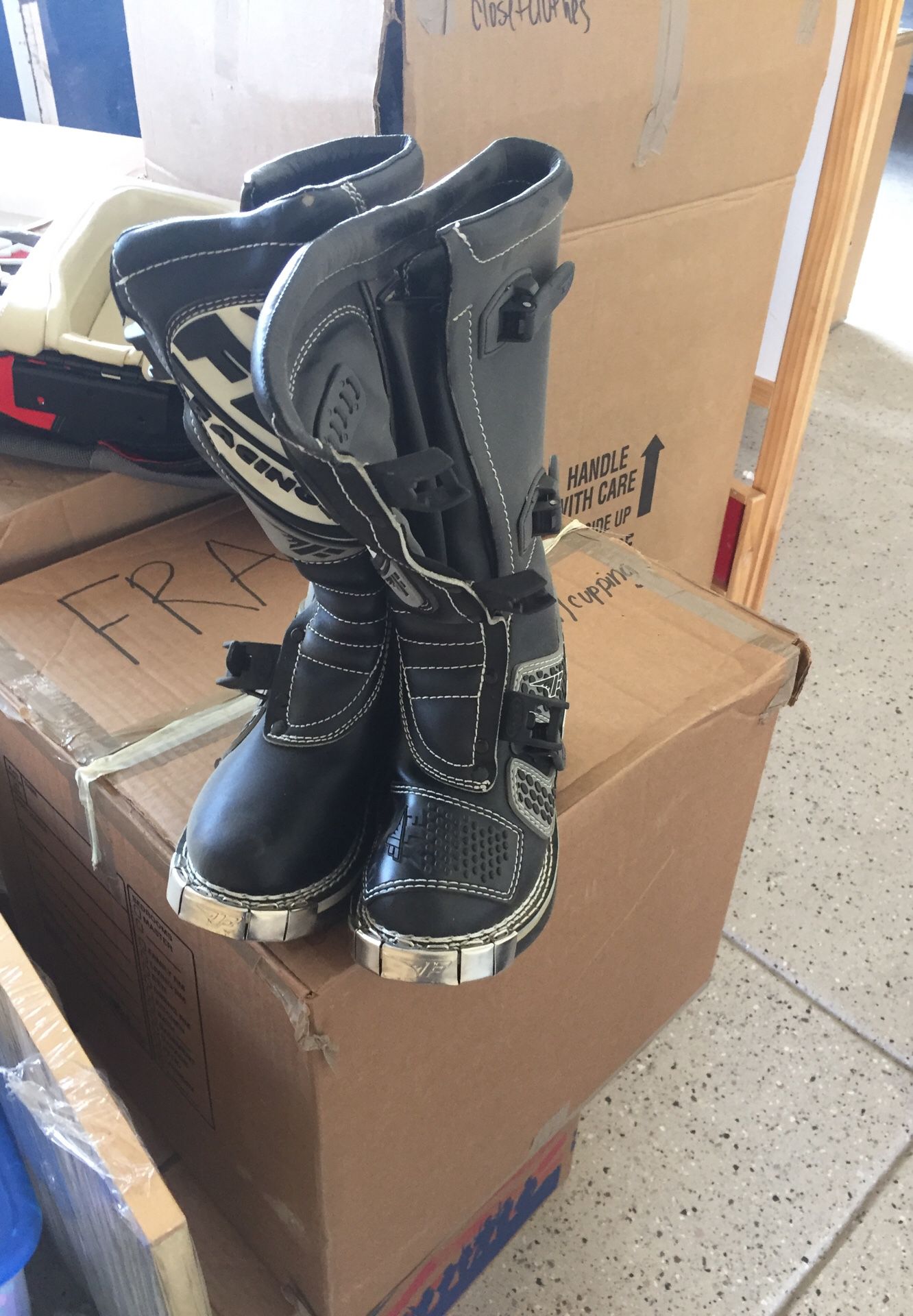 Fly dirt bike boots shoes size 6