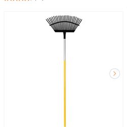 True Temper 48 in. Aluminum Handle 25-Tine Lawn Rake
