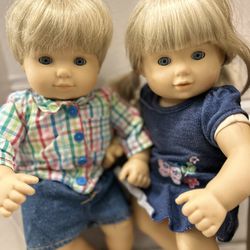 American Girl Doll Reduced PRICE Bitty Twins Retired With Clothes!!