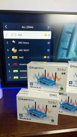 SuperBox S6 Max 6K Android Smart TV Box | Sports Movies TV | Voice Remote | No Monthly Fees