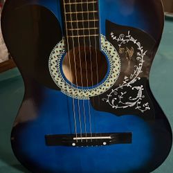 Nice Bule 6 String Guitar