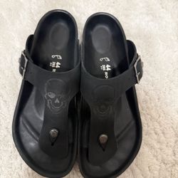 Rock Star Baby x Birkenstock Skull Sandals Size 44 (US 11) – Rare