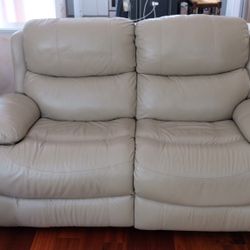 2 Seat Leather Power Recliner 