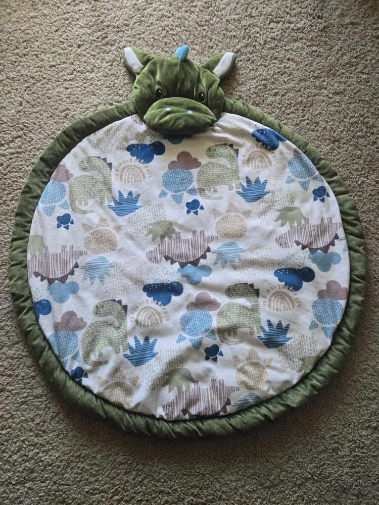 Dinosaur Baby Play Mat - 28 inch Diameter