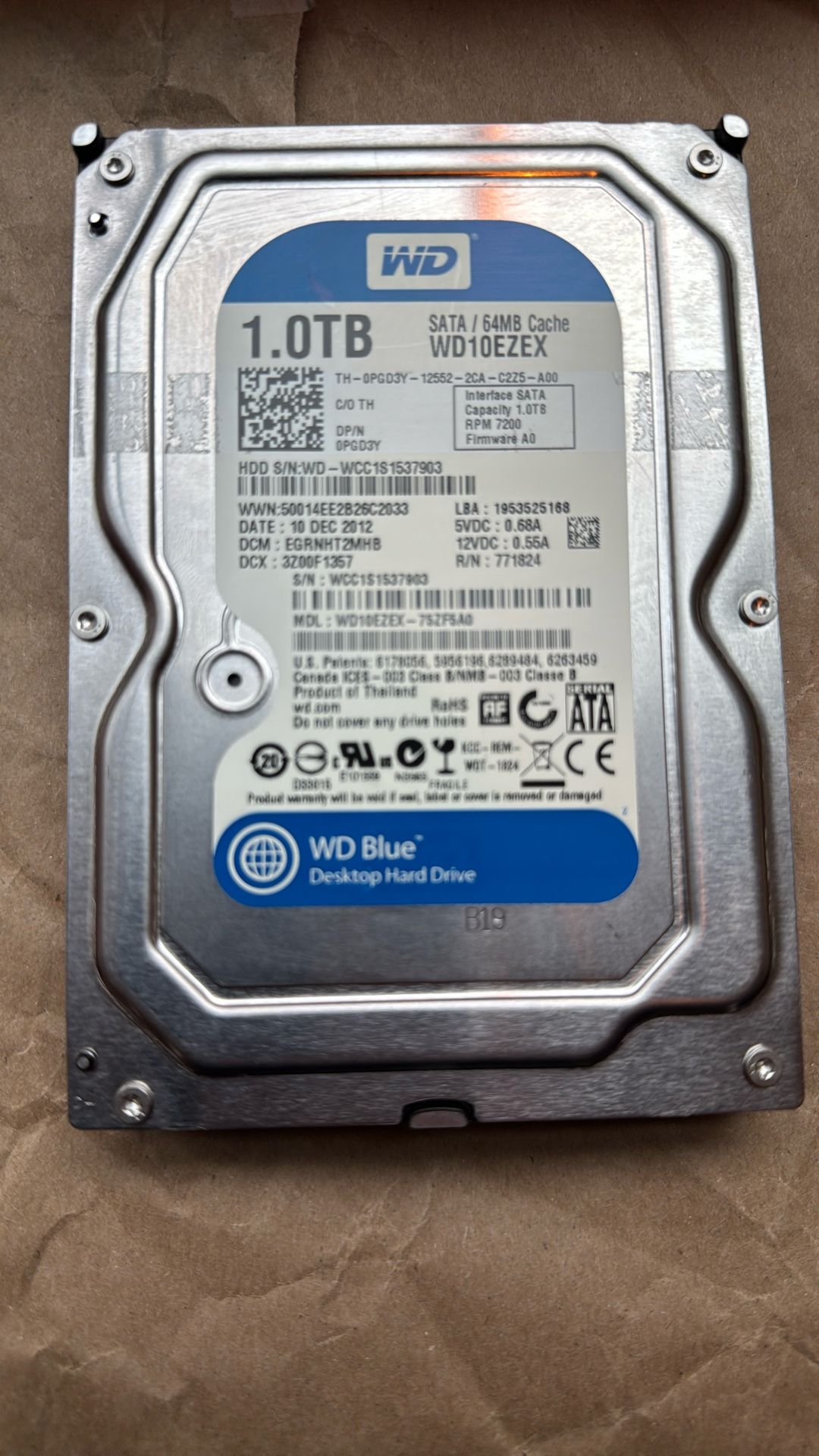 Hard Disk Drive 1TB