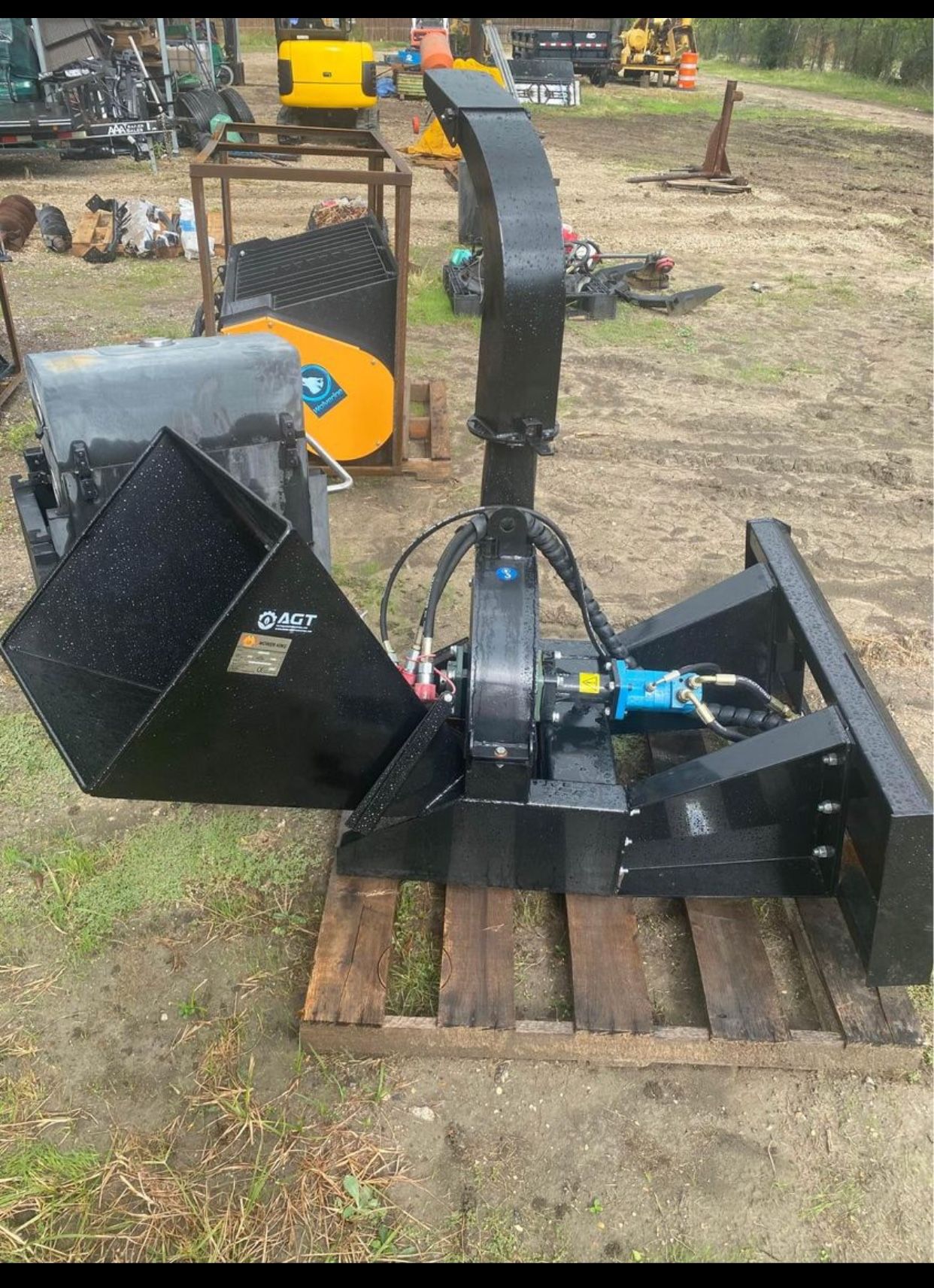 NEW Skid Steer Wood Chipper Mulcher Bobcat Case CAT Up to 4" Standard Flow