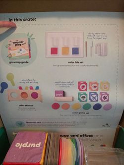 Kiwi Co, let's experiment kit