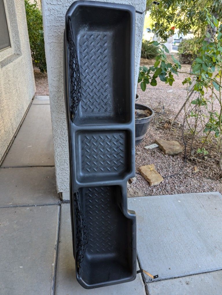 Chevrolet Silverado under rear seat storage 