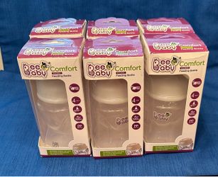 (6) New in Box BeeBaby  Comfort Slim Neck Feeding Bottle