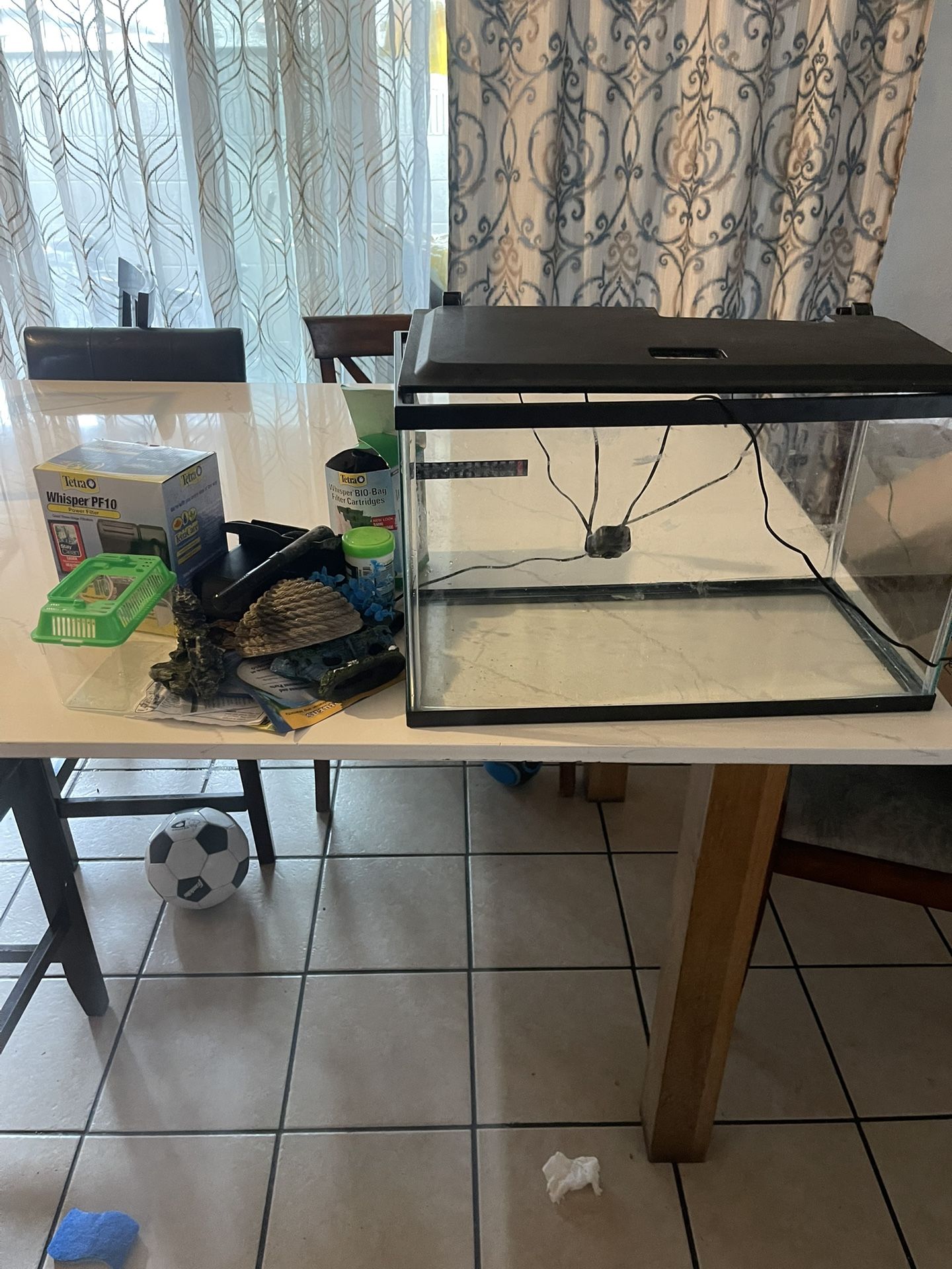 10 Gallon Tank With Filter Decoration Fish Food