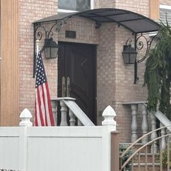  Front Door Metal  Design Plexieglass  Awing 