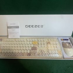 Geezer Zero Full Size 2.4GHz Wireless Mechanical Keyboard and Mouse—Still New in the Box