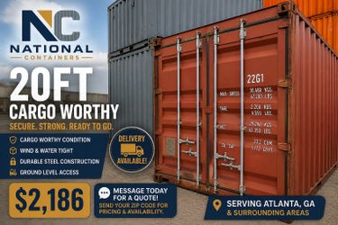 20FT Shipping Container – Cargo Worthy – Delivery Available – Atlanta, GA