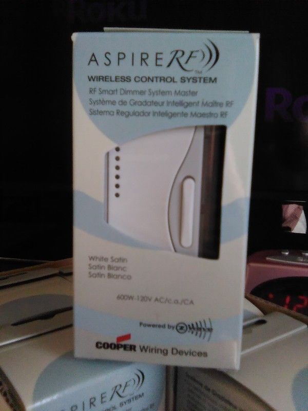 Cooper Wiring RF9534WS Dimmer Aspire RF SmartMaster 600W