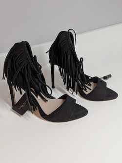 Zara Fringe Heel sz 9/40.