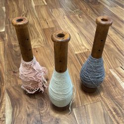Antique Vintage Wooden Spools