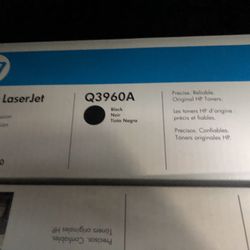 New HP Laser Jet Black Toner Printer Cartridge (Q3960A)