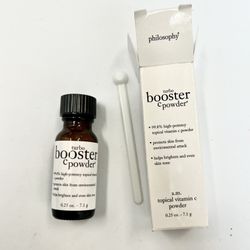 Philosophy Turbo Booster Vitamin C Powder Potency Brightens Topical .25 oz NIB