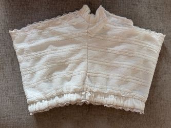 White Lace Trim Shorts