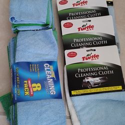 Cleaning Clothes 8 Packs $5 Each & Turtle Clothes