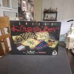 Spiele Klassiker - Classic Game Collection All In German Games Similar To Parcheesi, Yahtzee, Chess & Backgammon Ages 6+ By Schmidt