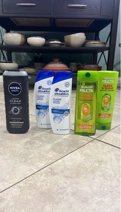 Head & Shoulders, Nivea Men Body Wash, Garnier Fructis