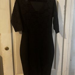 Black “ripped” Dress 