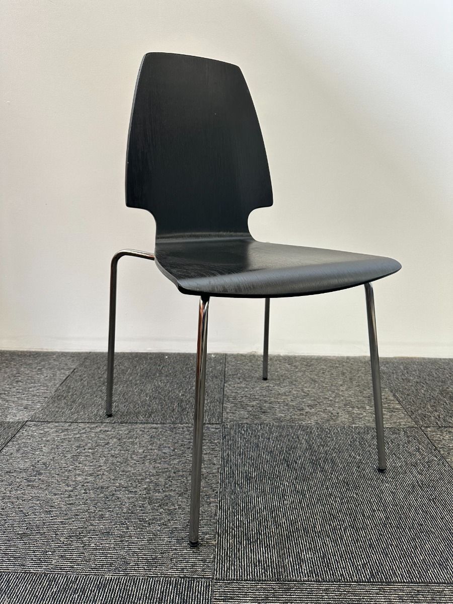 Vilmar Office Chairs (Black/Chrome)