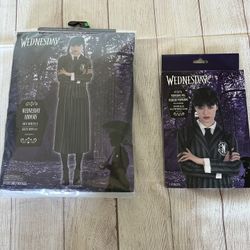 Wednesday Addams adult costume size Small 2-4
