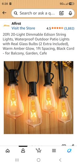 20 ft Outdoors lights