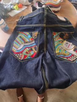 Vintage COOGI Egyptian Pharaoh Baggy Denim Jeans - Size 36