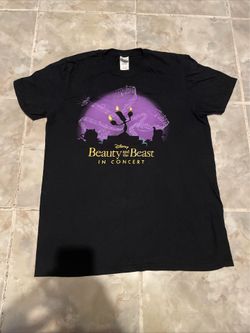Disney Beauty And The Beast In Concert Hollywood Bowl California T-Shirt SZ M