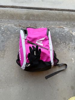 Title: Girls Softball Gear Set – Adidas Helmet, Easton Bag + Glove
