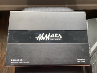 MMATS Pro Audio 1200 Watts Max Power Amplifier
