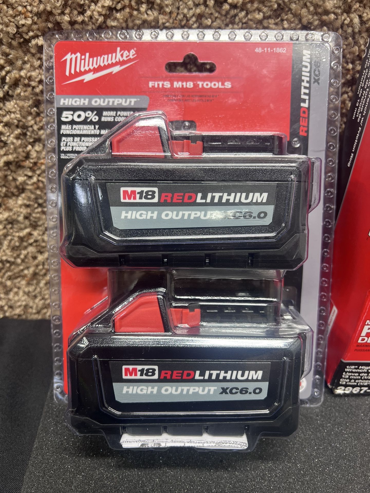 Milwaukee M18 Batteries xc6.0 High Output Brand New