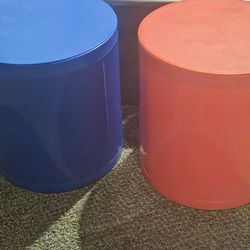 2 - Round Storage Stools