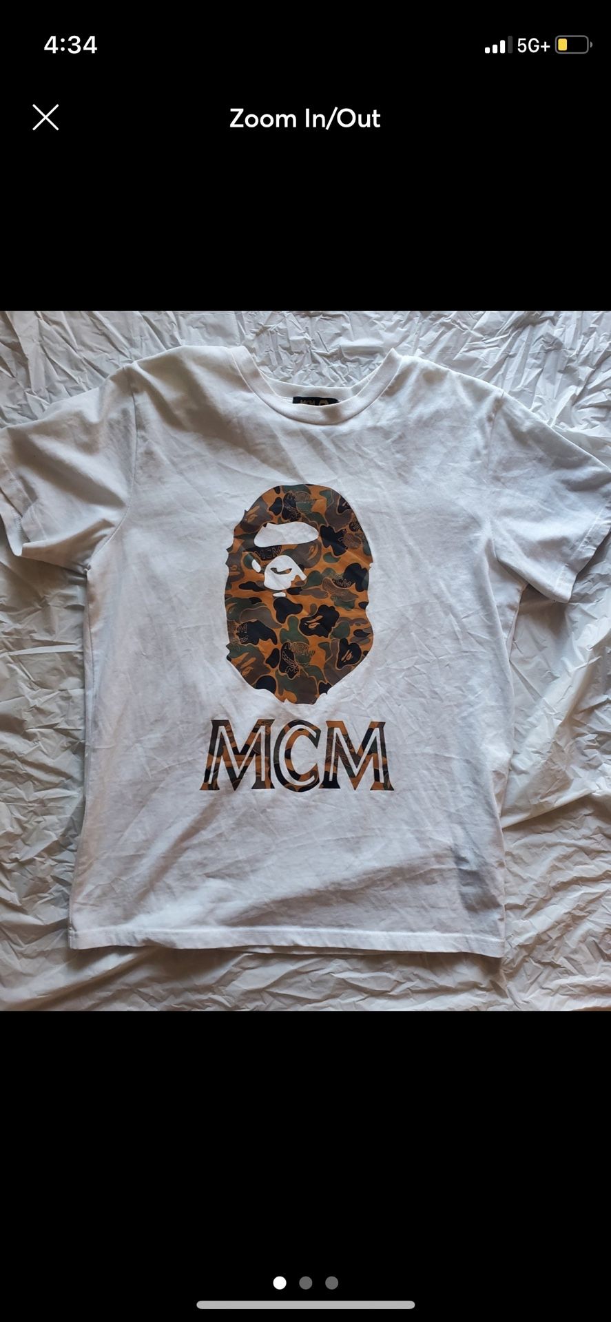 Mcm Bape Shirt L