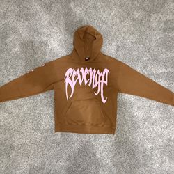Revenge Brown/Pink Hoodie LARGE