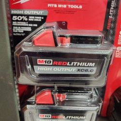 Milwaukee 6.0ah High Out Put Batteries 2 Pack