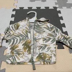 Carter’s hoodie - Newborn - Palm Leaves
