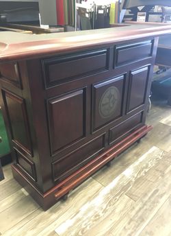 NFL Steelers Bar, Two matching Stools and Mirrored Wall Bar
