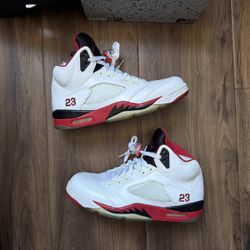 2013 Jordan 5 Fire Red Used
