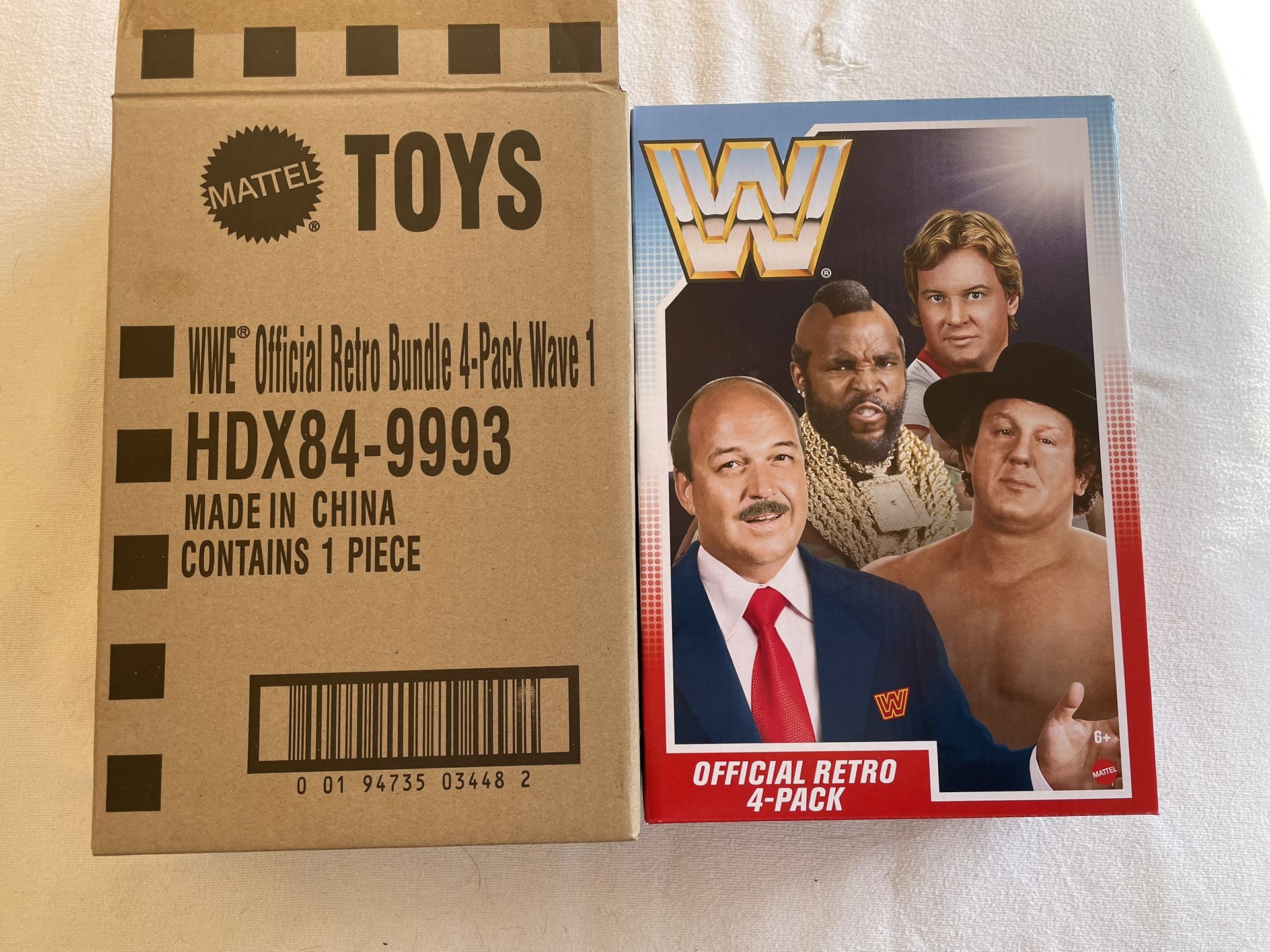2022 WWE Official Retro 4-Pack Wave 1 NIB