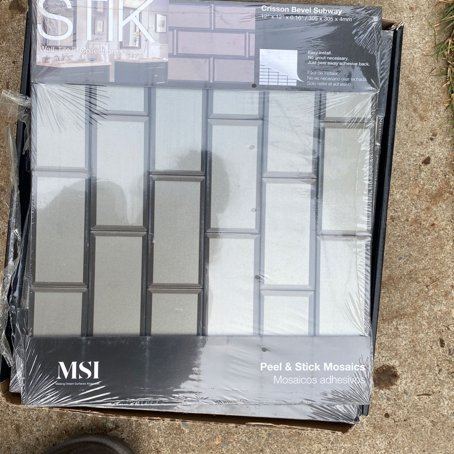 Crimson Bevel Subway Tile