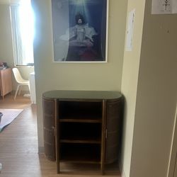 Console Table With Custom Glass Top