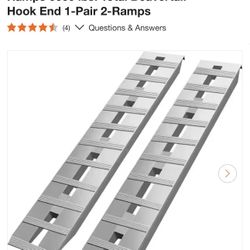60 in. X 12 in. Aluminum Trailer Ramps 6000 lbs. Total Beavertail Hook End 1-Pair 2-Ramps