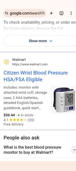 citizen / wrist blood pressure monitor