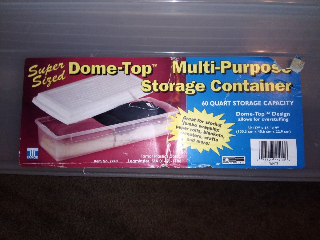 Rubbermaid Under bed storage container & Tamor 60 Quart tub for Sale in