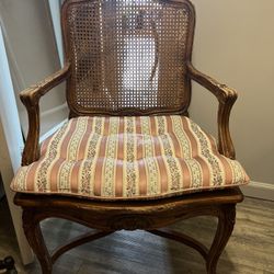 French Provincial Style Vintage Accent Armchair