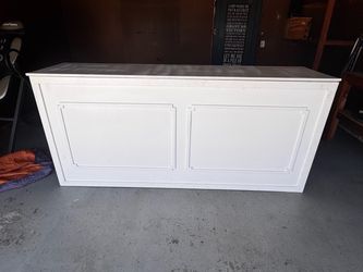 8 Ft Folding Bar / Portable Home Bar – White – Large